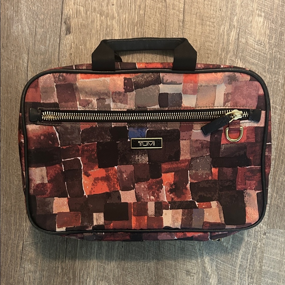 Tumi Mosaic Pattern vanity Bag